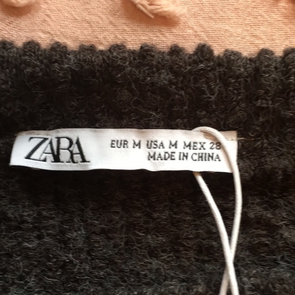 Zara grey short sleeved ribbed sweater - Picture 5 of 5